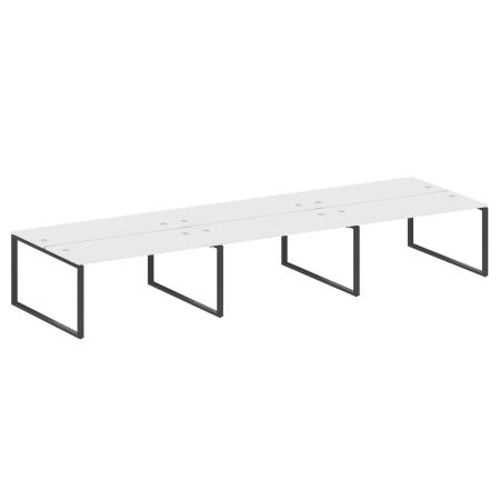 Рабочая станция Metal System Style БО.СМ-6.4 4800x1475x750 (Белый/Антрацит металл)