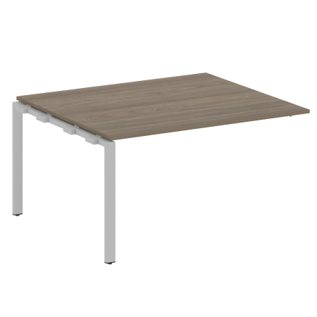 Проходной наборный элемент переговорного стола Metal System Style БП.ППРГ-3 1400x1235x750 (Вяз/Серый металл)