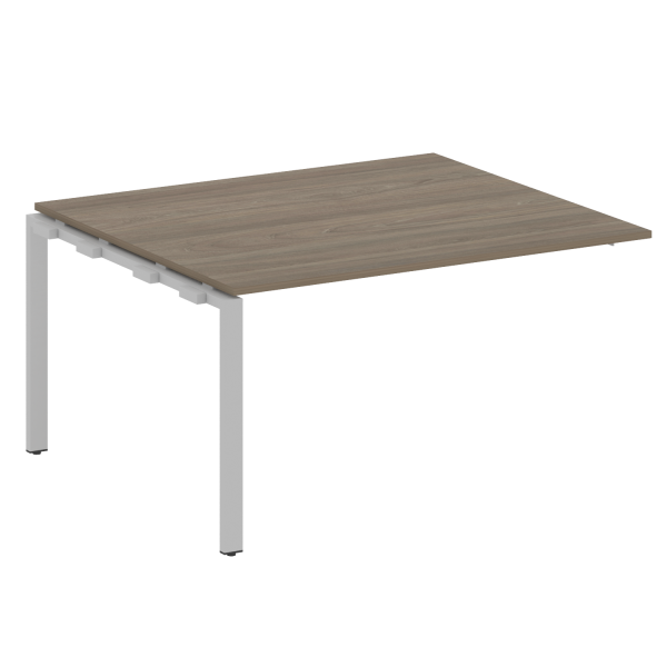 Проходной наборный элемент переговорного стола Metal System Style БП.ППРГ-3 1400x1235x750 (Вяз/Серый металл)