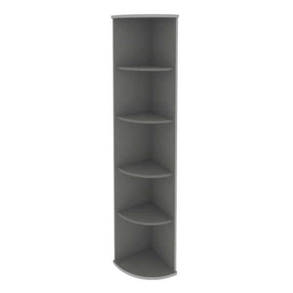 Стеллаж угловой Riva А.УС-1 365x365x1980 (Клен-Металлик)