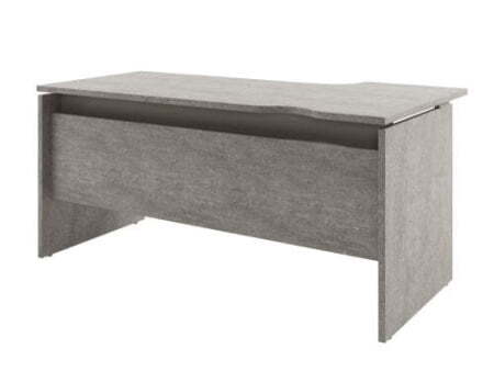 Стол письменный левый Solution D-36 1600x880x750 (Бетон/Кашемир)
