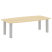 Стол переговорный LT.SP2 2400x1200x750 (Снежная Патина/Антрацит металл)