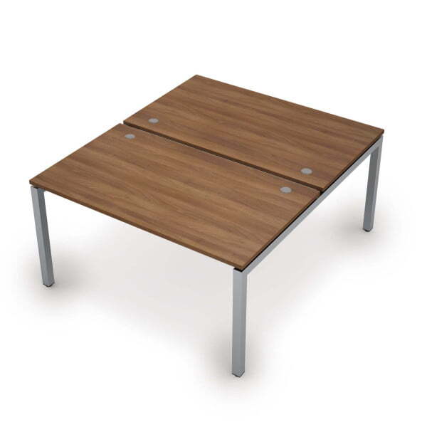 6МБ.5289 Бенч-система на 2 рабочих места (1400x1635x750) (Шамони темный/Алюминий матовый)