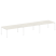 Переговорный стол 3 столешницы Metal System Style БП.ПРГ-3.5 5400x1235x750 (Дуб Наварра/Серый металл)