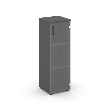Шкаф средний узкий SN.STU.E-205(R) (400х400х1203) (Антрацит/Прозрачный)