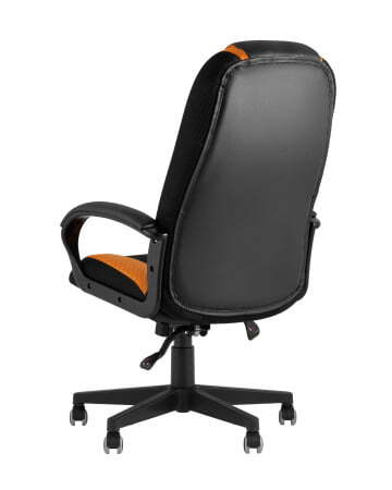 Кресло игровое TopChairs ST-CYBER 9 черный/оранжевый (Геймерское кресло ST-CYBER 9 оранжевый)