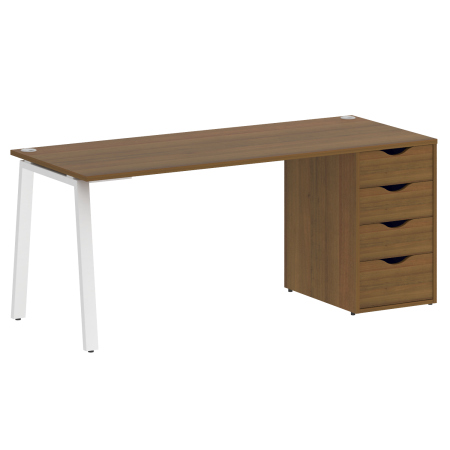 Стол письменный VR.SP-3-178.4.A 1780x720x750 (Орех Гварнери/Белый Металл)