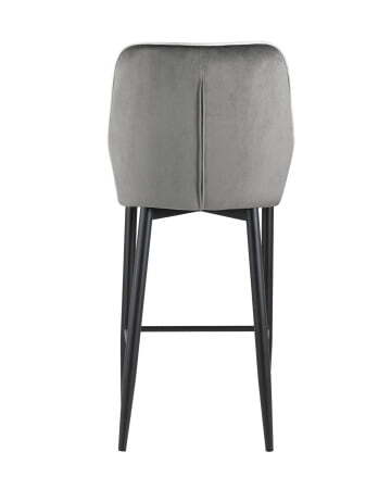 Стул полубарный Лоренс велюр антрацитовый (Стул полубарный Лоренс антрацитовый)