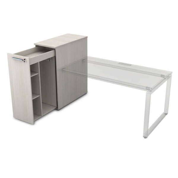 9Т.029 Тумба с выкатной секцией высокая (450x900x1150) (Ivory)