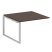 Проходной наборный элемент переговорного стола Metal System Style БО.ППРГ-2 1200x1235x750 (Дуб Наварра/Серый металл)