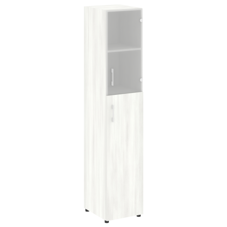 Шкаф высокий узкий нужен топ правый LT.SU 1.7 R 400x450x1990 (Снежная Патина)