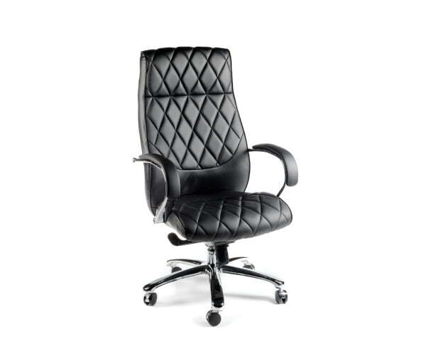 Бонд / (black) сталь + хром / черная экокожа (Черный)