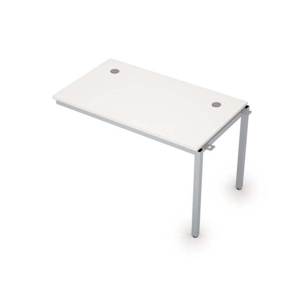 6МБС.178 Линейные бенч-системы, средний модуль (1200x700x750) (Белый/Алюминий матовый)