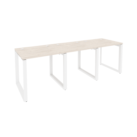 Рабочая станция на О-образном м/к Onix O.MO-RS-3.0.7 2340x720x750 (Денвер Светлый/Белый Металл)