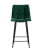 Стул полубарный Джанго велюр зелёный высота сиденья 60 см (Стул полубарный Джанго зеленый)