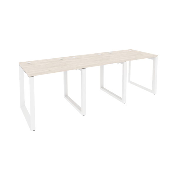 Рабочая станция на О-образном м/к Onix O.MO-RS-3.0.7 2340x720x750 (Денвер Светлый/Белый Металл)