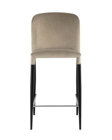 Стул полубарный Лори велюр бежевый (Стул полубарный Лори бежевый)