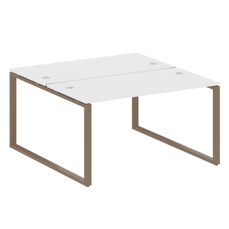 Рабочая станция Metal System Style БО.РАС-СП-2.3 1400x1475x750 (Белый/Мокко металл)