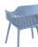 Стул Crocus с подушкой велюр голубой (Стул пластиковый Crocus голубой)