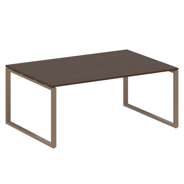 Переговорный стол 1 столешница Metal System Style БО.ПРГ-1.5 1800x1235x750 (Венге Цаво/Мокко металл)