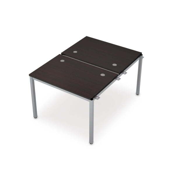 6МБН.277 Сдвоенные бенч-системы, начальный модуль (1000x1435x750) (Венге/Алюминий матовый)