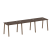 Рабочая станция на 3 рабочих места на А-образном м/к Metal System Style БА.СМ-3.1 3000x720x750 (Дуб наварра/Серый металл)