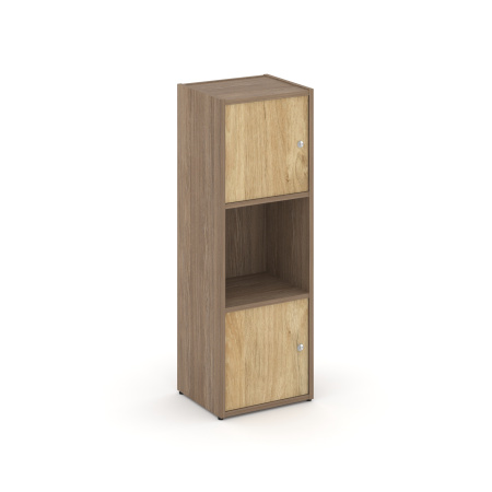 Стеллаж Locker Plus LK.K-001 408x350x1203 (Дуб Аризона | Тиквуд Светлый)