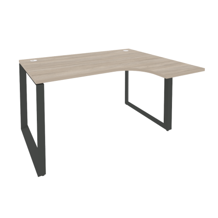 Стол эргономичный правый на О-образном м/к Onix O.MO-SA-3R 1380x1180x750 (Дуб Аттик/Черный металл)