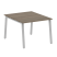 Стол для переговоров (1 столешница) на А-образном м/к Metal System Style БА.ПРГ-1.1 1000x1235x750 (Дуб наварра/Серый металл)