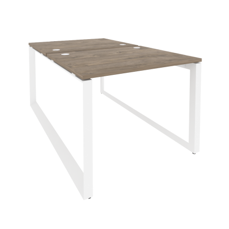 Рабочая станция на О-образном м/к Onix O.MO-D.RS-2.1.8 980x1635x750 (Тиквуд Темный/Белый Металл)
