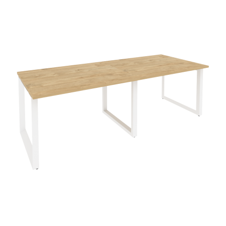 Стол переговорный Onix O.MO-PRG-2.2 2360x980x750 (Тиквуд Светлый/Белый Металл)