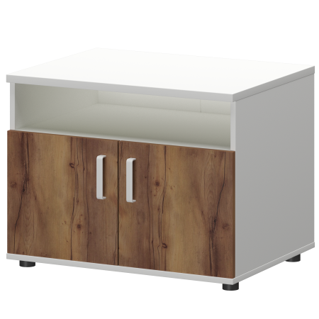 Тумба для оргтехники Смарт СМТ-2ДН Тип1 800x600x625 (Белый/Таксония)