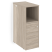 Тумба с подсветкой 5 ящиков TIP-ON завершающая, левая Onix O.R-TV-5TIP.SL 436x767x1185 (Тиквуд Светлый)