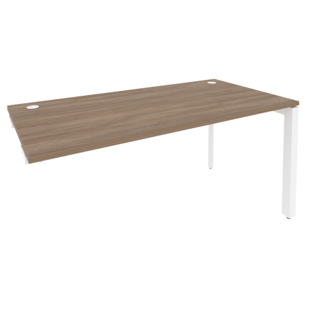 Стол-приставка на П-образном м/к к опорным элементам Onix O.MP-SPR-4.8 1580x800x750 (Дуб Аризона/Белый Металл)
