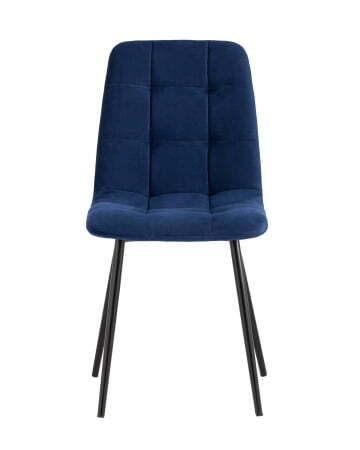 Стул Oliver велюр тёмно-синий (Стул Oliver темно-синий)
