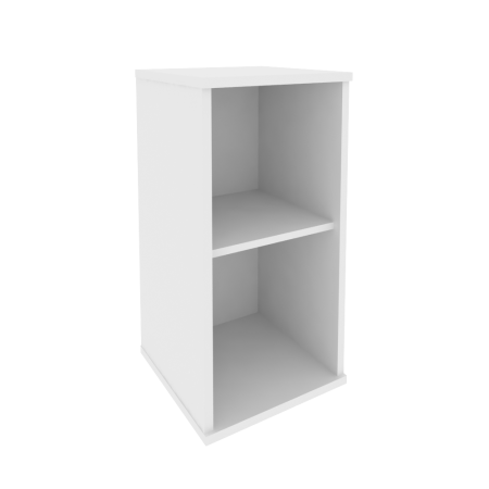 Стеллаж узкий низкий Style Л.СУ-3 412x410x828 (Белый)