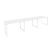 Рабочая станция на О-образном м/к Onix O.MO-RS-3.2.7 3540x720x750 (Тиквуд Темный/Белый Металл)