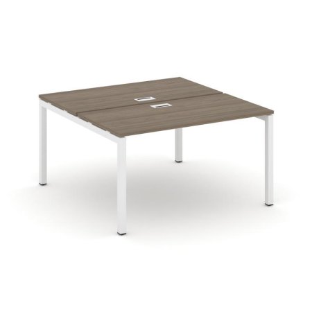 Рабочая станция 2-х сторонняя SN-5P.DRS-001 (980х1232х750) (Вяз Благородный/Металл Белый)