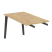 Брифинг-приставка на деревянных опорах Onix Wood Direct OW.BR-13 1180x720x750 (Тиквуд Темный/Дуб Светлый)