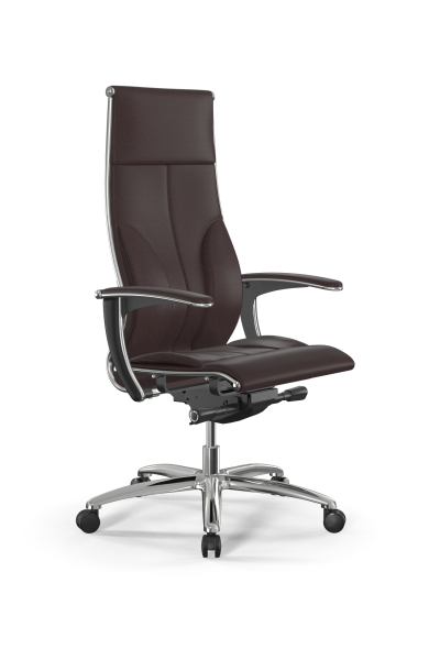 Кресло для руководителя Метта Samurai L1-10U - Infinity /Kc06/Nc06/U0mL-mL(M26.B31.G20.W03) (Темно-коричневый)
