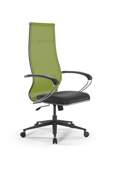 Кресло для руководителя Метта Sit 10 B1-163K - T+Extra /Km00/Wm12/K1cL(M09.B11.G19.W02) (Лайм | Черный)