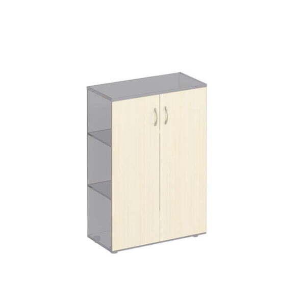 Двери деревянные средние (2шт.) Комфорт МП2 К 434 400x18x1160 (Дуб шамони светлый)