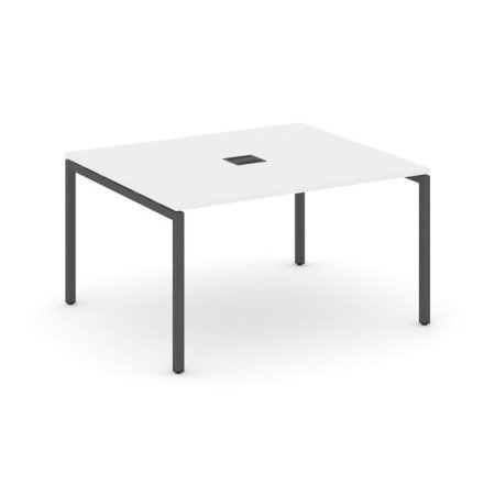 Стол переговорный SN-4P.SPRG-032 (1180х1180х750) (Белый/Металл Антрацит)