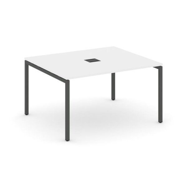 Стол переговорный SN-4P.SPRG-032 (1180х1180х750) (Белый/Металл Антрацит)