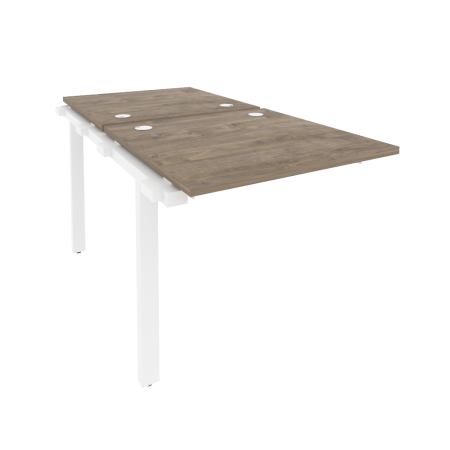 Наборный элемент рабочей станции на м/к Onix O.M-2.NRS-0.8 780x1635x750 (Тиквуд Темный/Белый Металл)