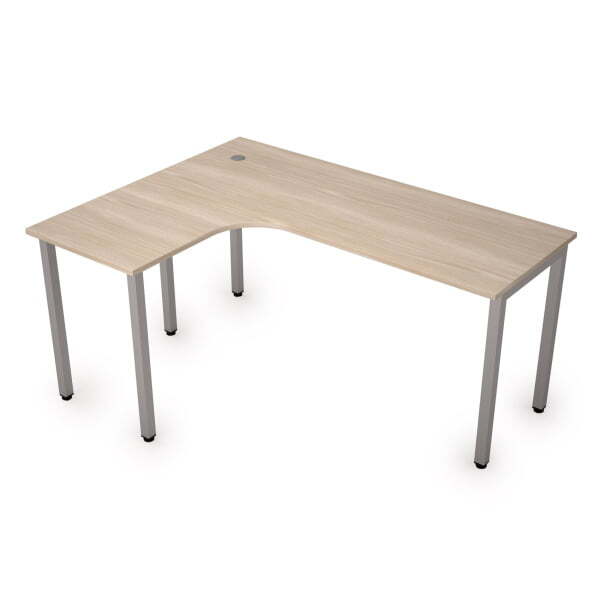 Стол письменный на металлокаркасе лев одиночная опора заказывается отдельно Стиль 2М.132 1600x1200x7 (ДубСерый)