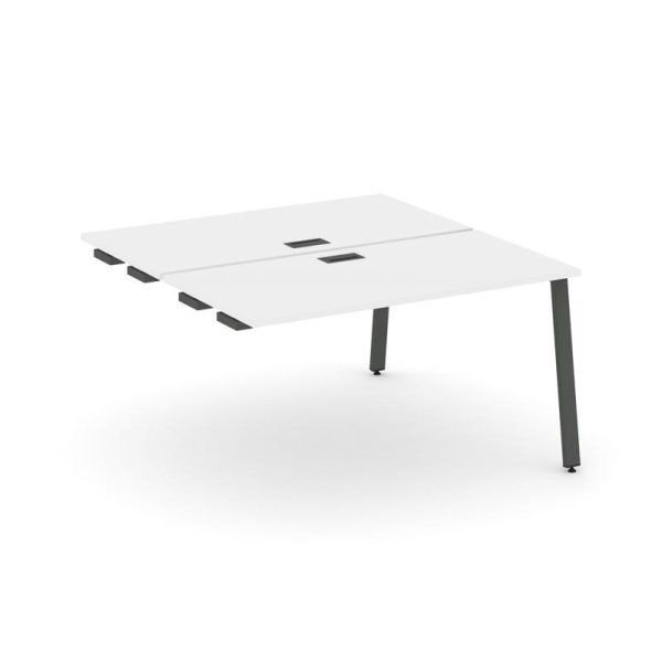 Стол-приставка к опорным элементам SN-6A.DPRS-024 (1580х1632х750) (Белый/Металл Антрацит)