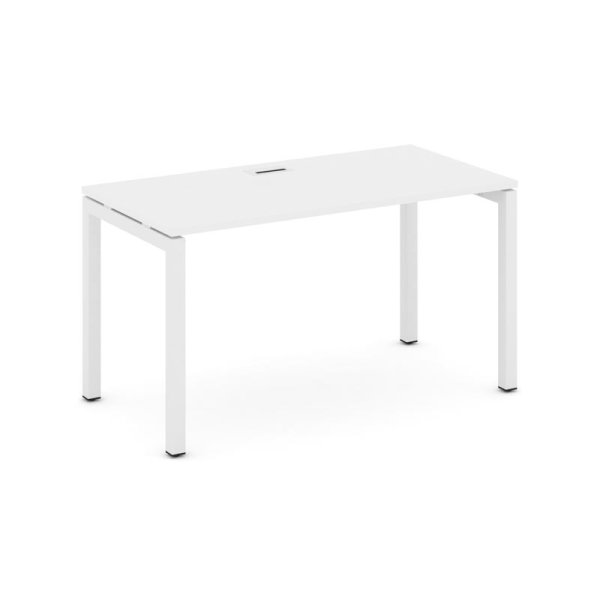 Стол письменный SN-5P.SP-001 (980х600х750) (Белый/Металл Белый)