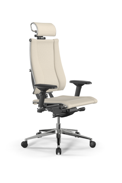 Кресло для руководителя Метта Y 4DF B2-17D - Infinity /Kc09/Nc09/D04P/H2cL-3D(M26.B32.G25.W03) (Молочный)