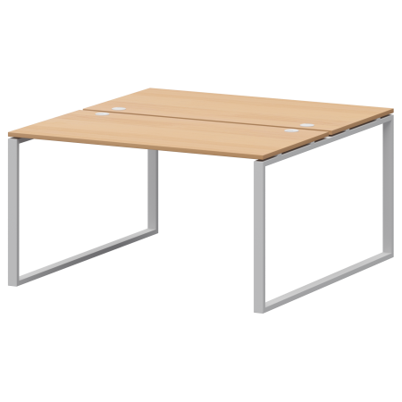 Бенч двойной на 2 рабочих места Арго-М АМБ.О-005.60 1800x1236x760 (Ольха/Белый)